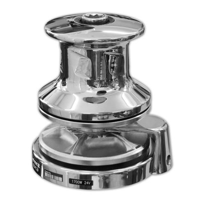 Mouillage - NA - Guindeau vertical SX3 inox base ronde 1700W/24V chaine de 10mm avec poupée