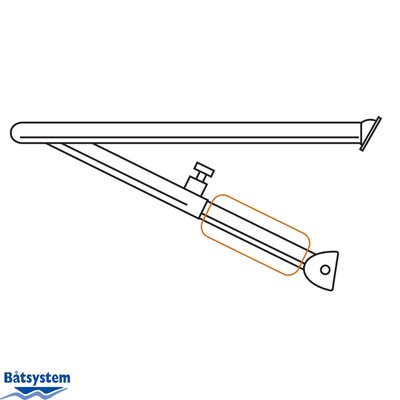 Mouillage - NA - Tube support pour plateforme 22 mm 350 mm - P1032