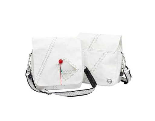 Équipage - NA - Sean dream sac documents à bandoulière en toile à voile noir 32x12x33 cm 8 litres