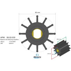 Moteur - NA - Turbine diamètre 95 - 25 , épaisseur 88,8