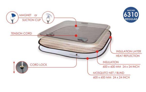 Vie à bord - NA - Isolant contre l'humidité et la chaleur pour panneau Regular - WLD6310