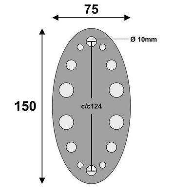 Mouillage - NA - Support fixe Dockmaster NOA en alu anodisé pour stockage des amarres - 60009