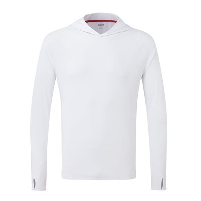 Équipage - NA - Tee shirt manches longues à capuche UV Tec - White - L