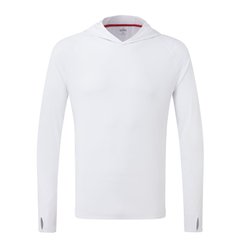 Équipage - NA - Tee shirt manches longues à capuche UV Tec - White - L