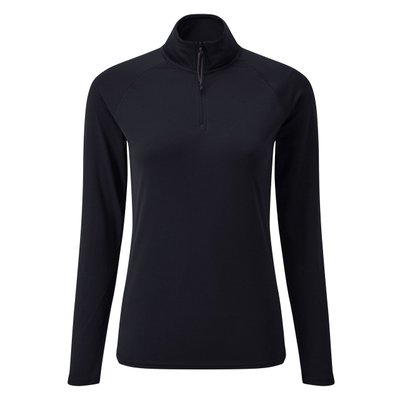 Équipage - NA - Tee shirt manches longues col zippé femme UV Tec - Navy - 6