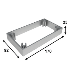 Vie à bord - NA - Support d'extension pour plaque de montage Lagun argent - 30850