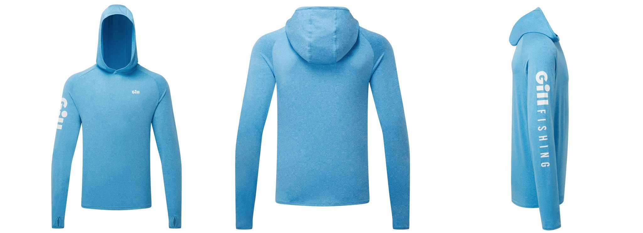 Tee shirt à capuche Infinity - Mid Blue Melange - XS