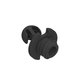 Clip mâle auto-taraudeur 10kg noir haute tenue - Gamme Standard