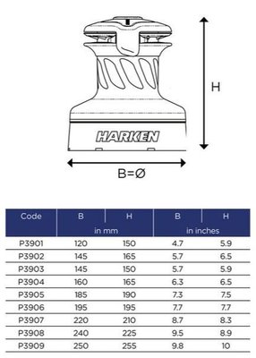 Accastillage et gréement - NA - Protection de winch taille 4 - Ø160mm - H=165mm
