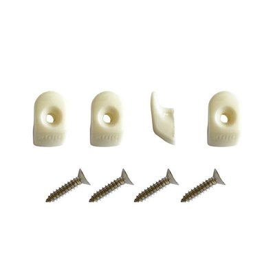 Accastillage et gréement - NA - Crochets blancs + vis (x4)