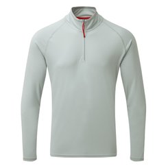 Équipage - NA - Tee shirt manches longues col zippé homme UV Tec - Medium Grey - L